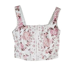 Altar'd State Pink Floral Tank Top